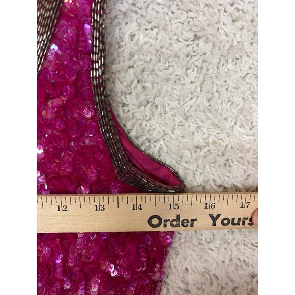 Vintage Silk Sequin Dress Small - Picture 3 of 9